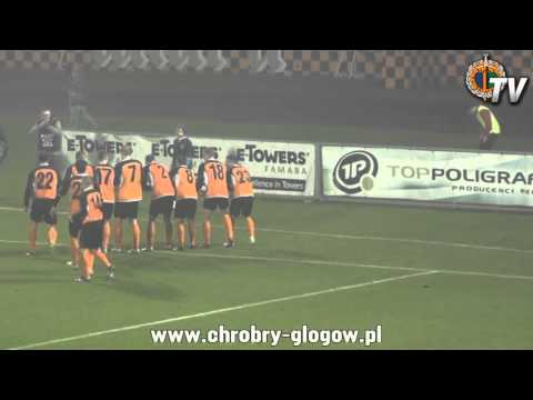 23.11.2013 bramka z meczu Chrobry Głogów-Polonia Bytom 1-0