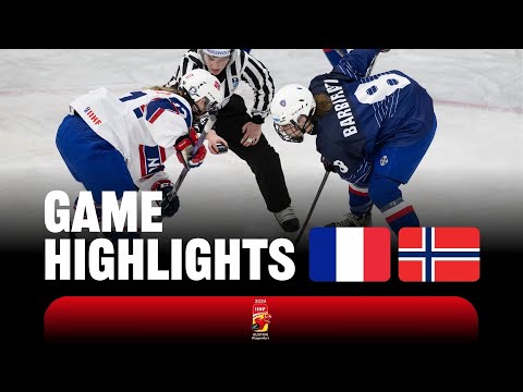 Хоккей Highlights: France vs Norway | 2024 #WomensWorlds Division 1A