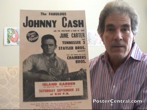 Johnny Cash Concert Posters 1961-1968 w/Tennessee Three