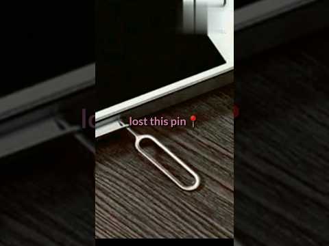 how to open sim tray without pin...# hack#craft #trick #technology