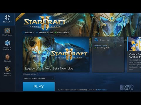 Legacy of the Void Beta: Client Walkthrough