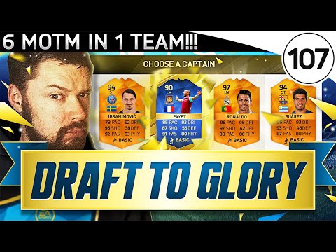 6 MOTM IN 1 TEAM!! - TOTS FUT DRAFT TO GLORY #107 - FIFA 16 Ultimate Team