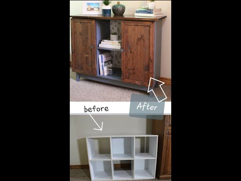 DIY Cube Storage into TV Stand