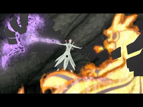 Obito fights Naruto tailed mode and Sasuke susanoo full body, Hashirama's dream is revealed EngDub