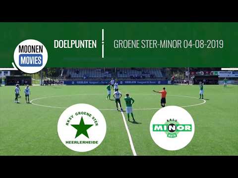 Doelpunten Groene Ster-Minor (oefenwedstrijd) 04-08-2019