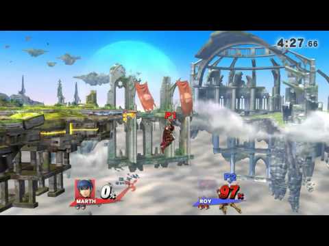 【SSB4】-  END (Marth) vs. Manwood (Roy)