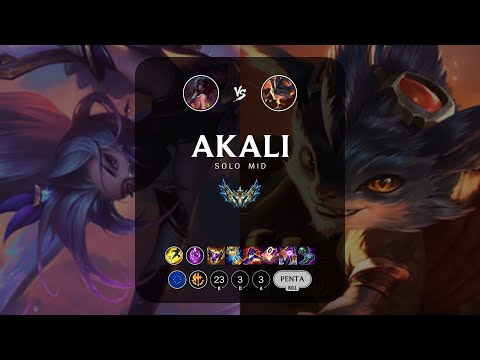 Akali Mid vs Rumble - EUW Challenger Patch 12.23