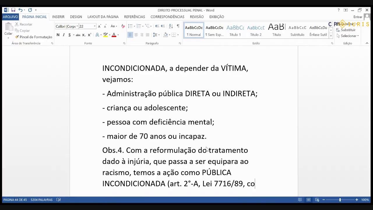 Curso Completo de Direito Processual Penal - Aula 05 - Prof. Nestor Távora