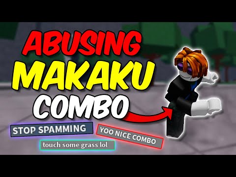 Destroying Players with Abusing MAKAKU COMBO  | The Strongest Battlegrounds ROBLOX