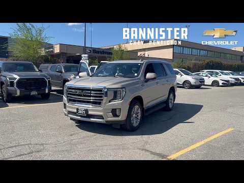 2021 GMC Yukon 4WD 4dr SLT in Tan for sale at Bannister Chevrolet Penticton in Penticton, BC