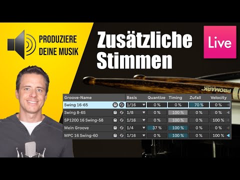Erzeuge zusätzliche Stimmen mit dem Groove Pool in Ableton Live