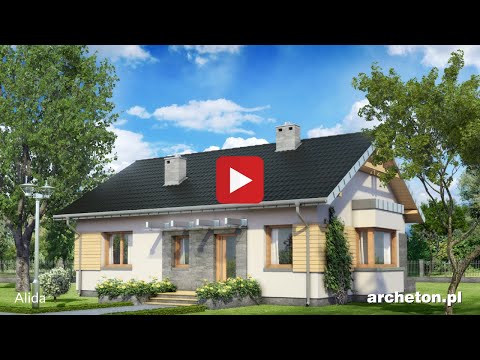 Projekt domu Alida - archeton.pl - parterowy 84,8 m2