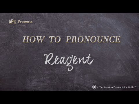 How to Pronounce Reagent (Real Life Examples!)