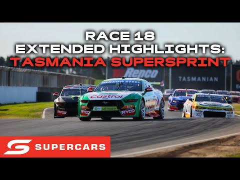 SUPERCARS 2024 NED Whisky Tasmania SuperSprint Race18 レースハイライト動画