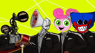 Download lagu Siren Head & Great Mother Megaphone & Mommy Long Legs & Huggy Wuggy - Coffin Dance Meme Cover mp3