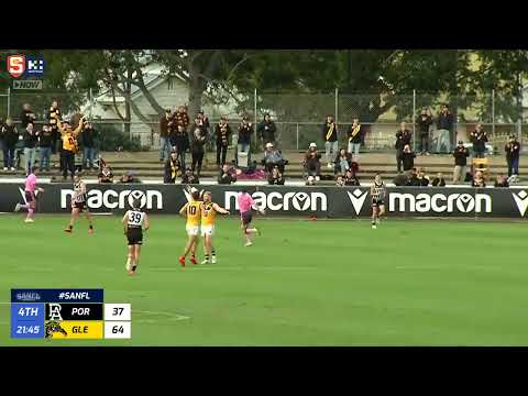 Rd 12 SANFL Snapshot - Glenelg's Max Proud with an inspirational smother