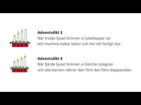 Adventsdikt 3 och 4 - inget ljud bara text