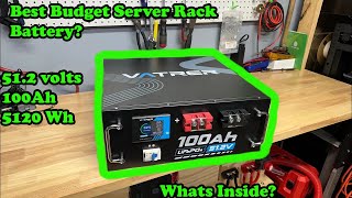 Vatrer 48v(51.2v) 100Ah Lifepo4 Server Rack Battery Testing, Teardown, Review