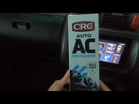 Cleaning car aircon evaporator with CRC Auto AC Pro Cleaner