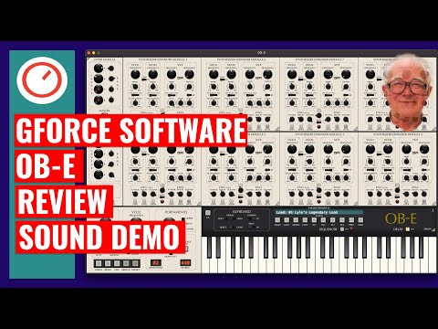 Gforce Software OB-E Plugin Review & Sound Demo (Oberheim 8 Voice Synthesizer Emulation)