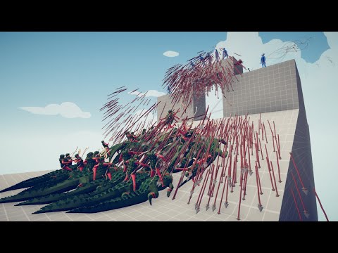 GOD SPEAR THROWER VS X100 UNITY - Totally Accurate Battle Simulator