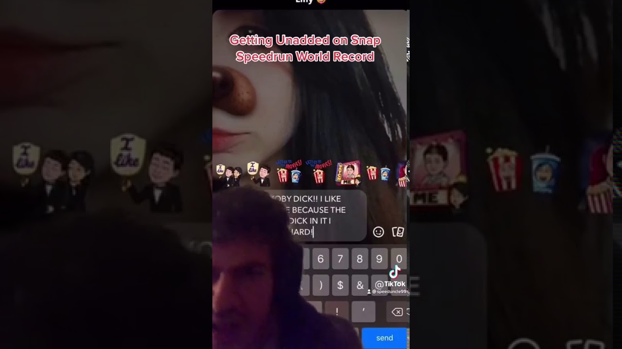 Snapchat Unadd Speedrun (Pending%) World Record