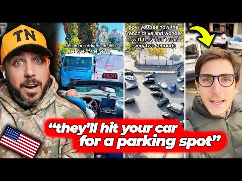 How Is This LEGAL?! Driving in Europe | American Reacts