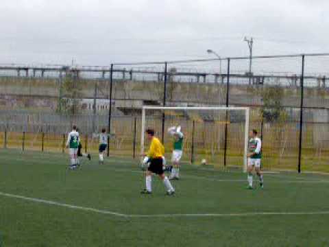NAC Breda C2 - FC Dordrecht C2, mooi doelpunt in de kruising