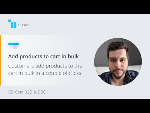 CS-Cart B2B Shopping Cart | Add products to cart in bulk