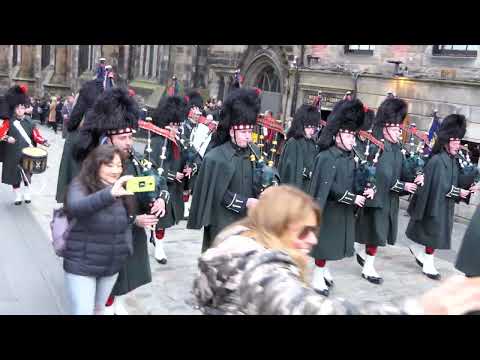3 SCOTS The Black Watch Parade The Royal Mile