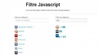 Tutoriel jQuery : Filtre rapide