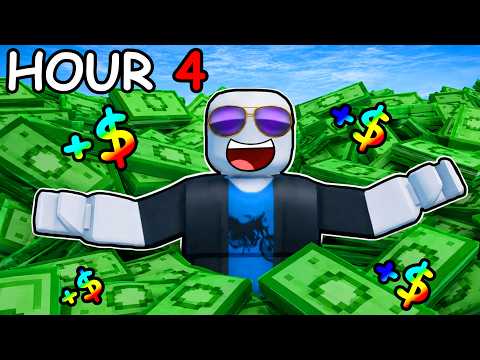 Spending 24 HOURS making TRILLIONS in Roblox...