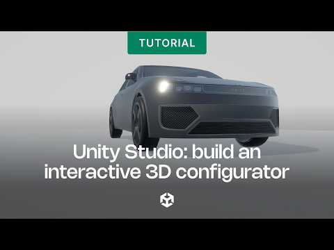 Unity Studio template | Build an interactive 3D configurator