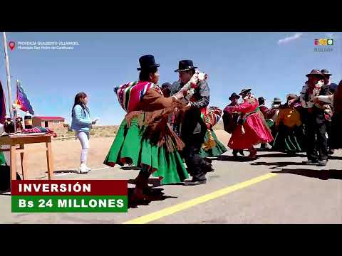 La provincia Gualberto Villarroel avanza con integración vial en San Pedro de Curahuara.