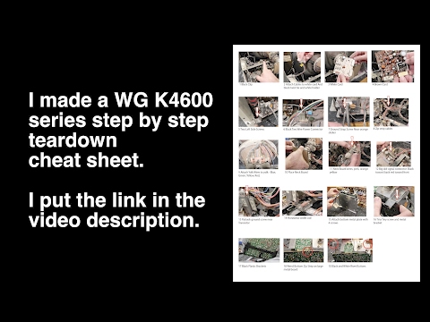 Wells Gardner K4600 19K4613 - How to CAP KIT Repair Arcade Monitor Teardown Manual Schematic