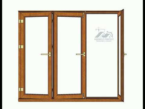 Slide and fold- Golden Oak
