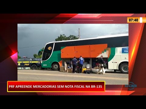 PRF apreende mercadorias sem nota fiscal na BR-135 01 02 2021