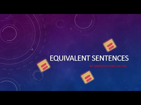Equivalent Sentence Explained