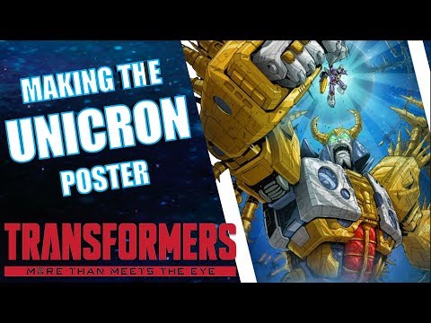 BEHIND UNICRON | STEP BY STEP POSTER ART | Transformers Official