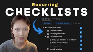  - Notion for Productivity: Automate Recurring Checklists (Free Template)