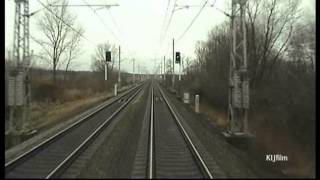 preview picture of video 'Train: Pardubice - Kolín, in driver cab. video 1'