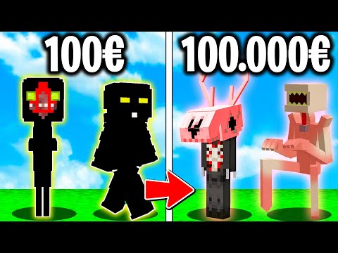 SCP 100€ contro 100.000€ SPAVENTOSI -  Minecraft ITA