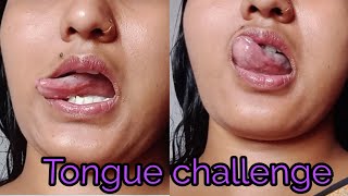 Tongue challenge video 🤣
