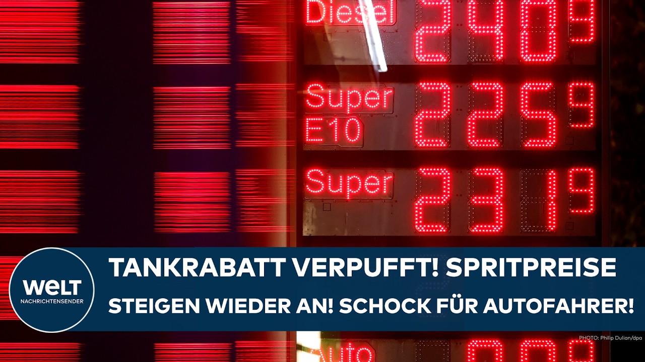 DEUTSCHLAND: Tankrabatt verpufft! Spritpreise steigen wieder an! Schock an der Zapfsäule!