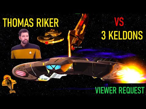 Viewer Request - DS9 USS Defiant VS 3 Cardassian Keldons - Star Trek Starship Battles