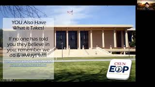 CSUN & EOP Application Zoom Workshop