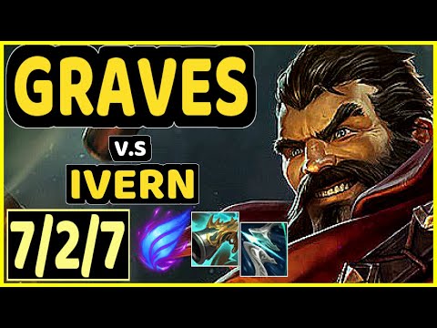 GRAVES vs IVERN - 7/2/7 KDA JUNGLE GAMEPLAY - KR Ranked GRANDMASTER