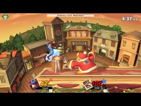 Emerald City 8 - Pokepen (Ike) vs. CACAW | Big D (Dedede, Ice Climbers) - Top 32 Winners R2