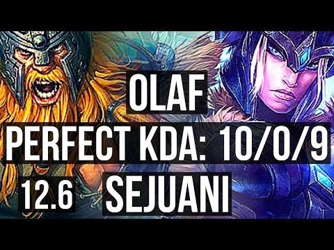 OLAF vs SEJUANI (JNG) | 10/0/9, Legendary | EUW Master | 12.6