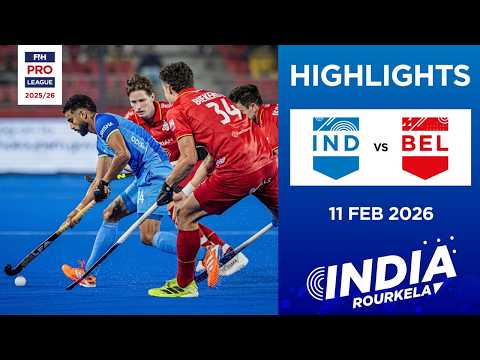 Indien gegen Belgien (M) | Alle Highlights | FIH Hockey Pro League 2025/26 | 11. Februar 2026